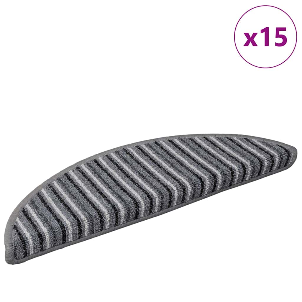 vidaXL Αυτοκόλλητα Ματ Σκαλοπατιών 15 τμχ. 56 x 17 x 3 cm Non-Slip - Image 3