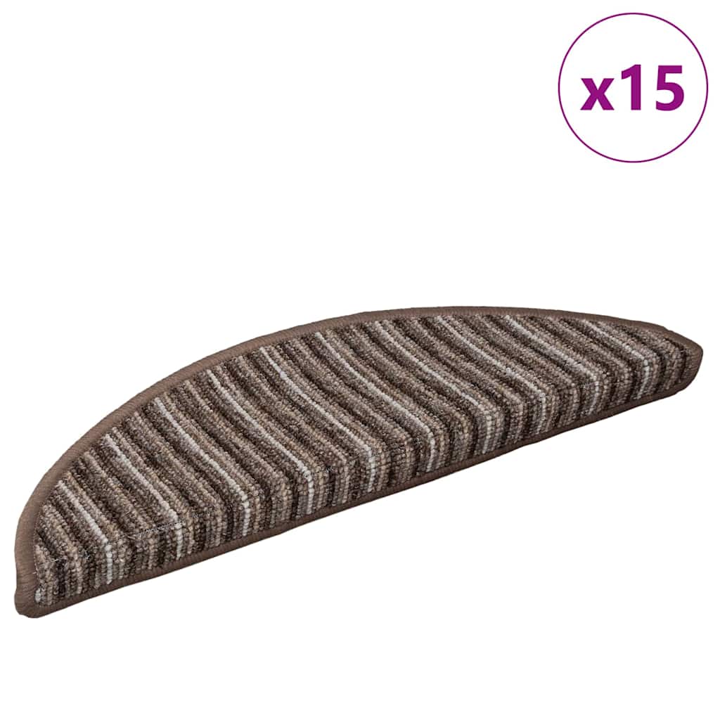 vidaXL Αυτοκόλλητα Ματ Σκαλοπατιών 15 τμχ. 56 x 17 x 3 cm Non-Slip - Image 3