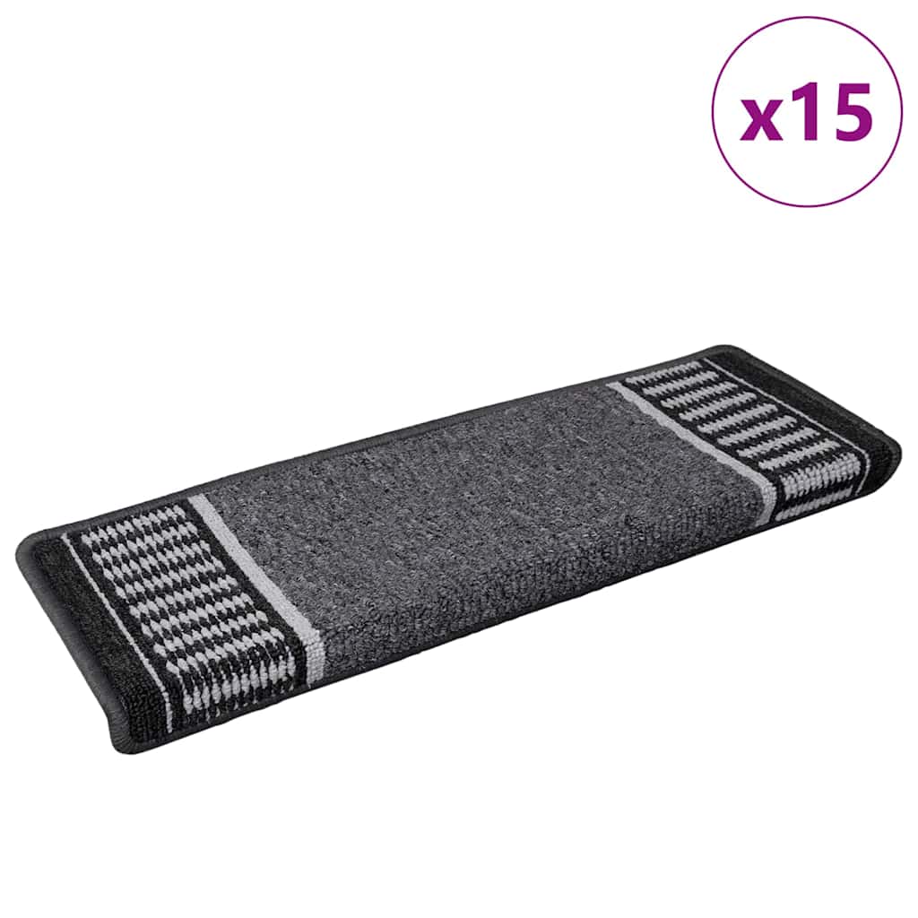 vidaXL Αυτοκόλλητα Ματ Σκαλοπατιών 15 τμχ. 65 x 21 x 4 cm Non-Slip - Image 3