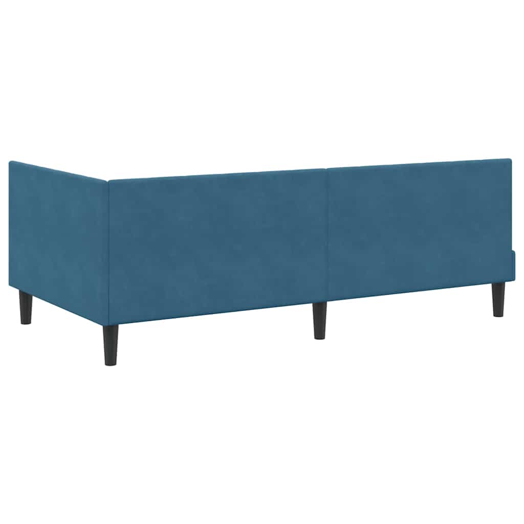 vidaXL Κρεβάτι Γωνίας Μπλε 100 x 200 cm Βελούδο - Image 7