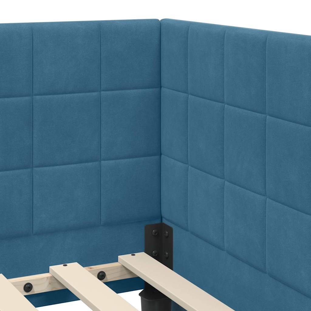 vidaXL Κρεβάτι Γωνίας Μπλε 80 x 200 cm Βελούδο - Image 8