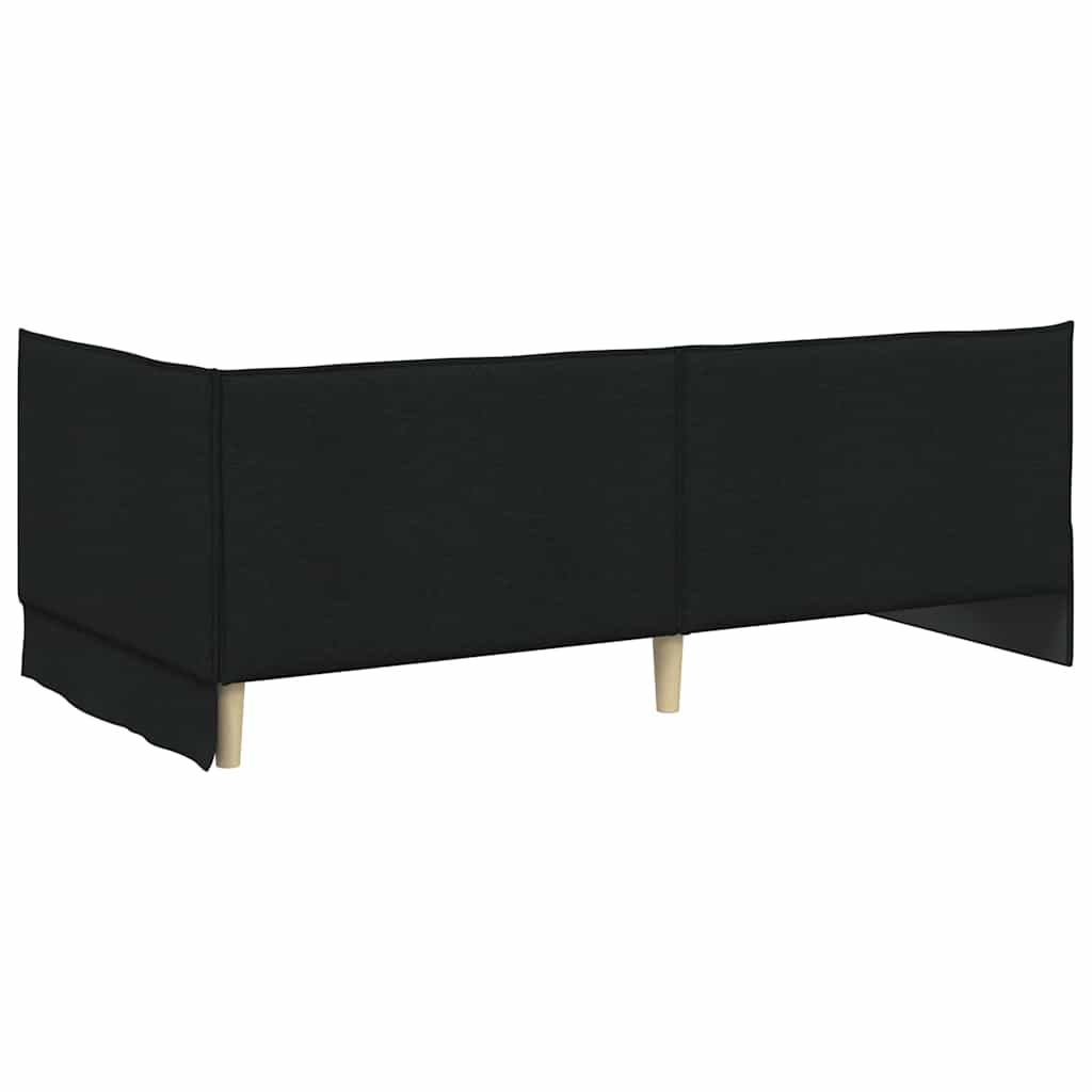 vidaXL Κρεβάτι Γωνίας Μαύρο 90 x 200 cm ύφασμα - Image 7