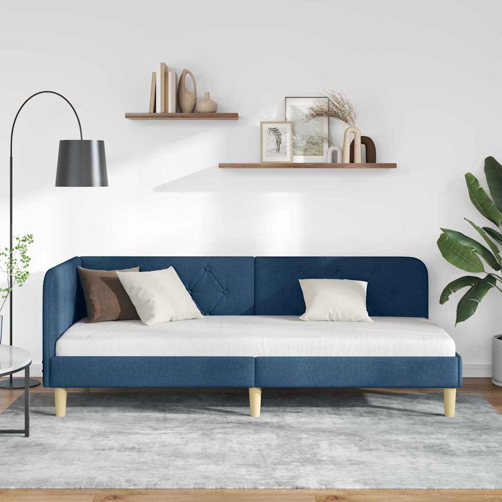 vidaXL Κρεβάτι Γωνίας Μπλε 80 x 200 cm ύφασμα - Image 4