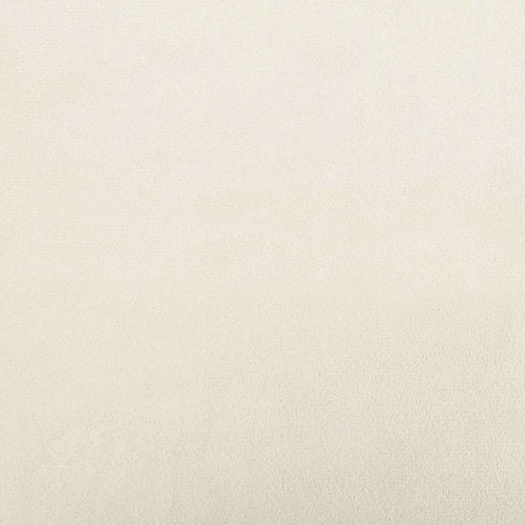 vidaXL Κρεβάτι Γωνίας Κρεμ 80 x 200 cm Βελούδο - Image 10