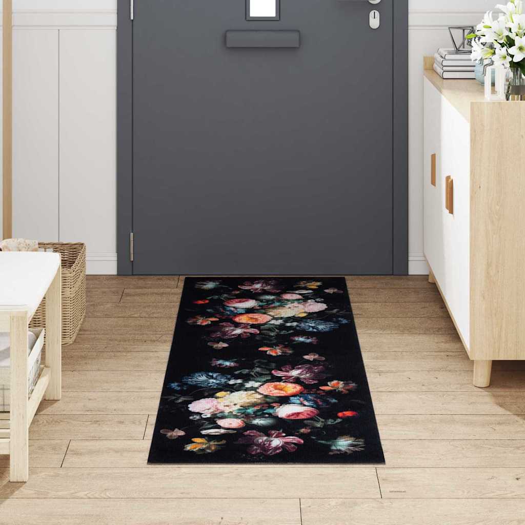 vidaXL Χαλί Κουζίνας Μαύρο 180 x 60 cm Βελούδο - Image 3