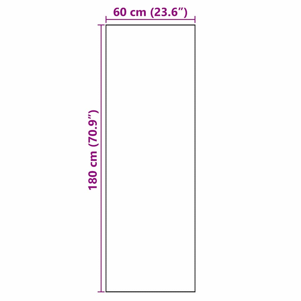 vidaXL Χαλί Κουζίνας Μαύρο 180 x 60 cm Βελούδο - Image 7