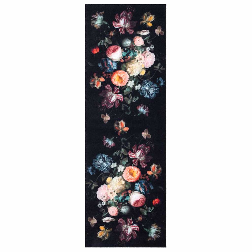 vidaXL Χαλί Κουζίνας Μαύρο 180 x 60 cm Βελούδο - Image 2