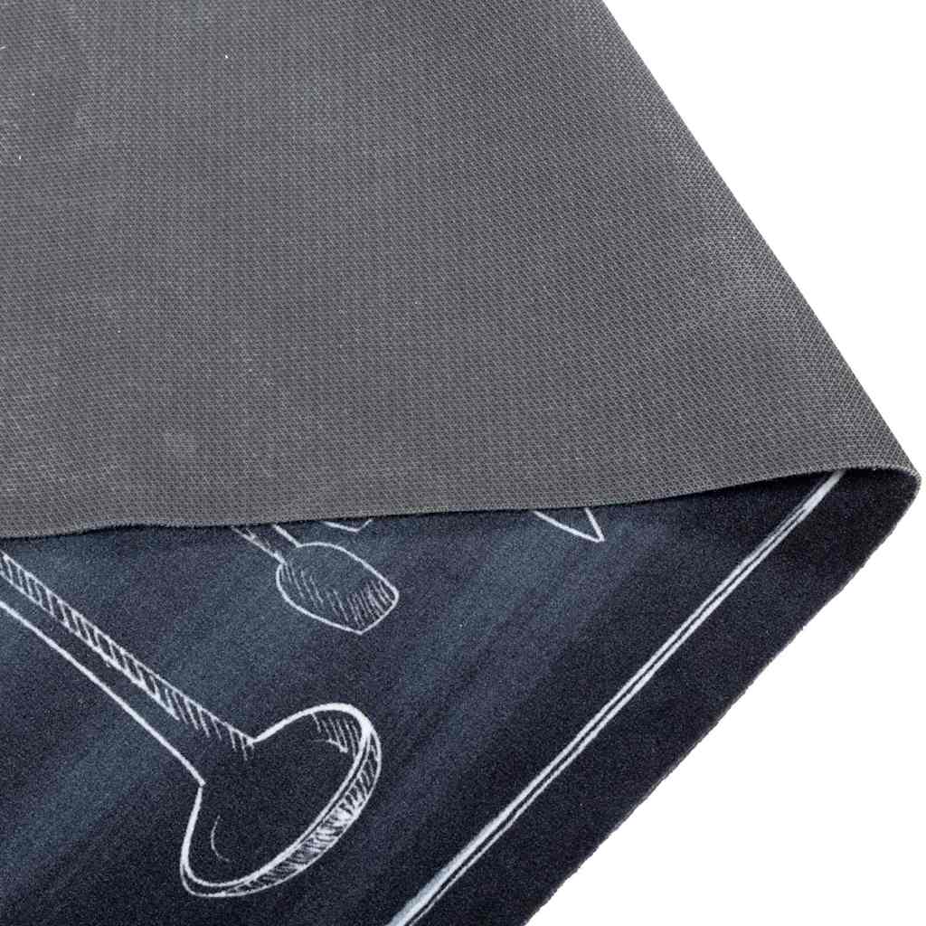 vidaXL Χαλί Κουζίνας Μαύρο 150 x 45 εκ Βελούδο - Image 4