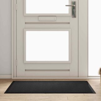vidaXL Χαλάκι Εξώπορτας Ανθρακί 80 x 120 x 1.2 cm Ύφασμα τέντι