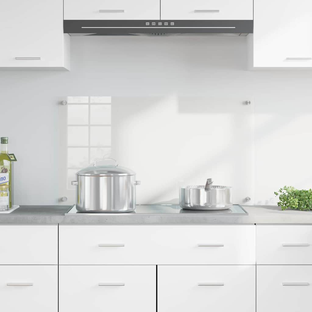 vidaXL Πλάτη κουζίνας Διαφανές 90 x 50 cm σκληρυμένο γυαλί - Image 3
