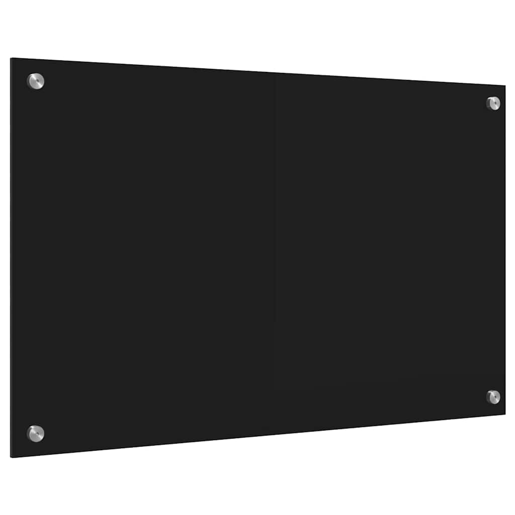 vidaXL Πλάτη κουζίνας Μαύρο 80 x 50 cm σκληρυμένο γυαλί - Image 6