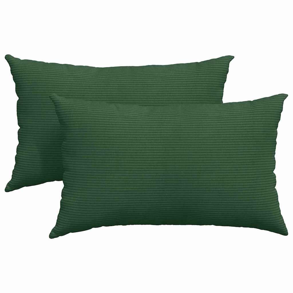 vidaXL Μαξιλάρι Καναπέ 2 pcs Σκούρο Πράσινο 50 x 30 cm - Image 2