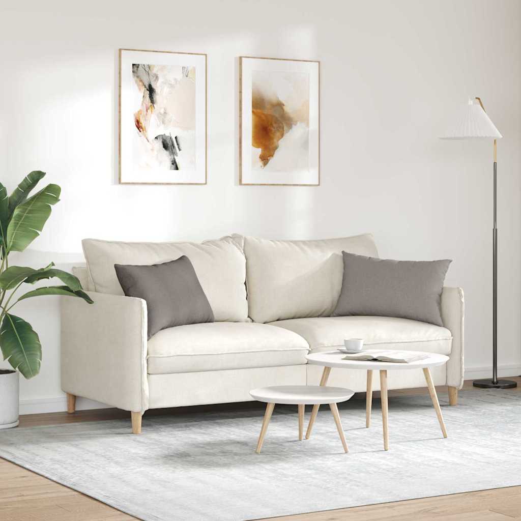 vidaXL Μαξιλάρι Καναπέ 2 τμχ. ύφασμα Taupe 60 x 40 cm - Image 4