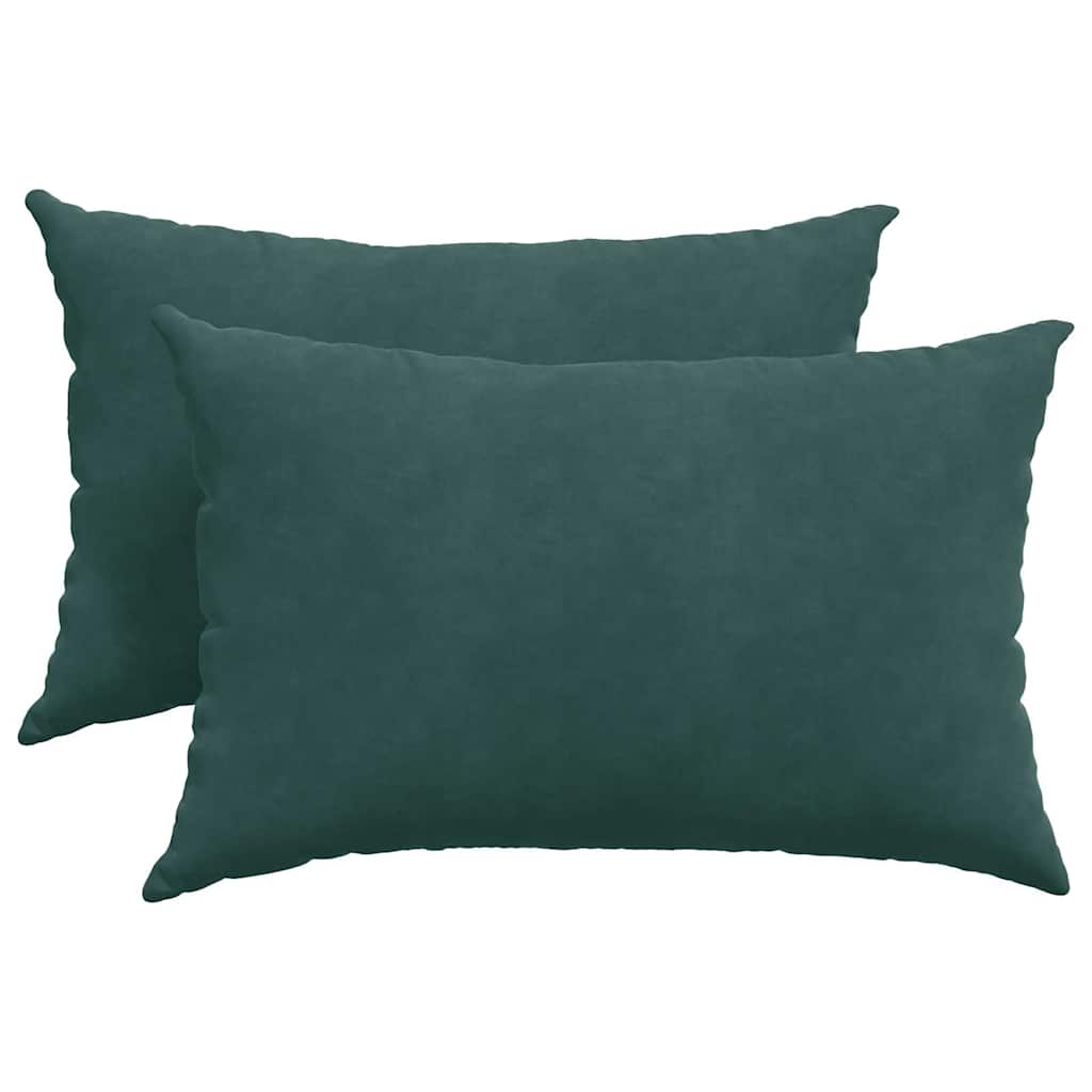 vidaXL Μαξιλάρι Καναπέ 2 pcs Σκούρο πράσινο 60 x 40 cm - Image 2