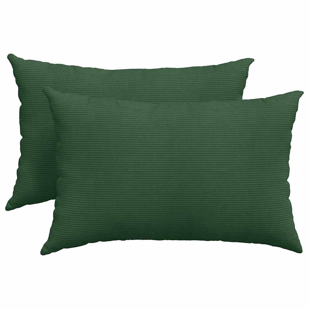 vidaXL Μαξιλάρι Καναπέ 2 pcs Σκούρο Πράσινο 60 x 40 cm - Image 2