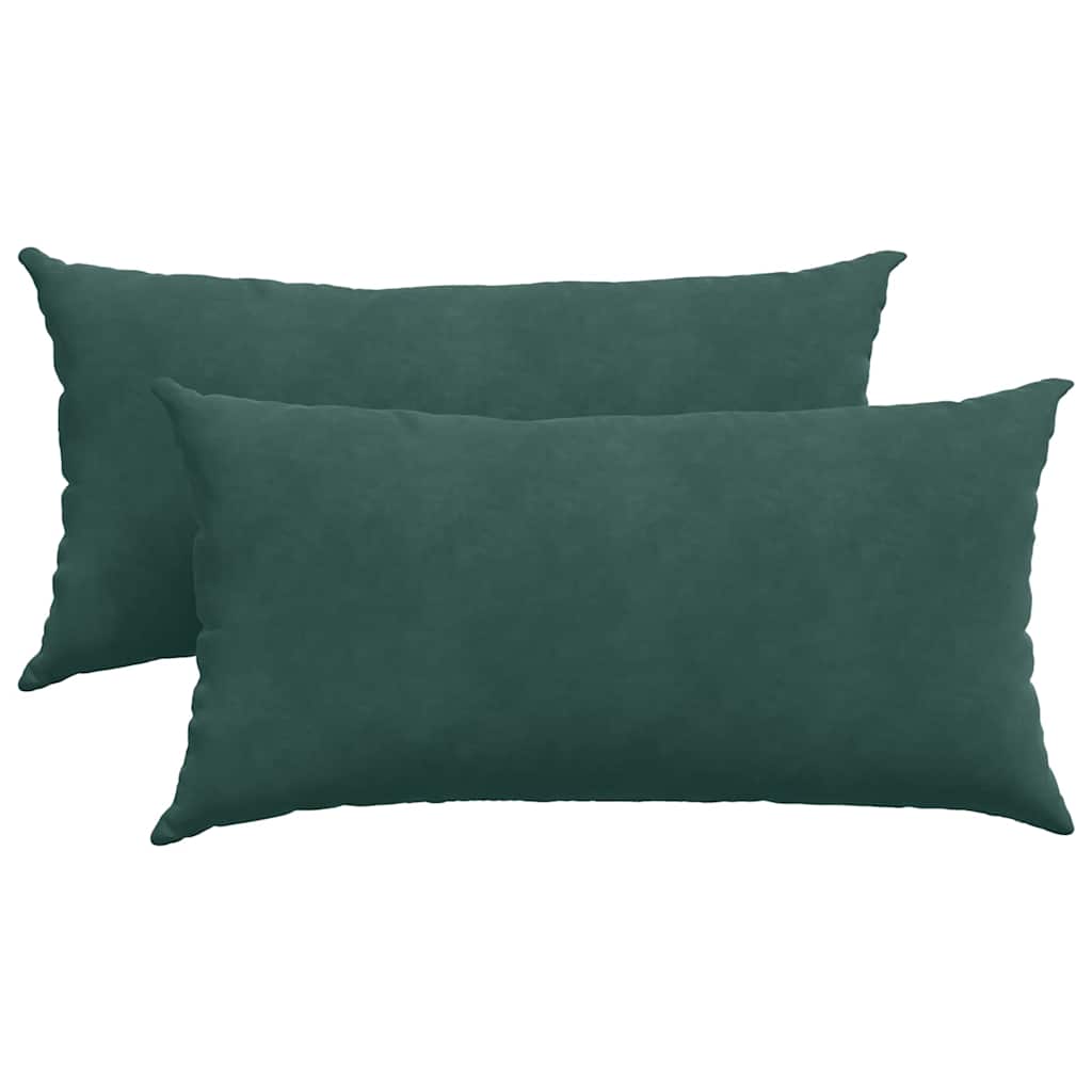 vidaXL Μαξιλάρι Καναπέ 2 pcs Σκούρο Πράσινο 80 x 40 cm - Image 2