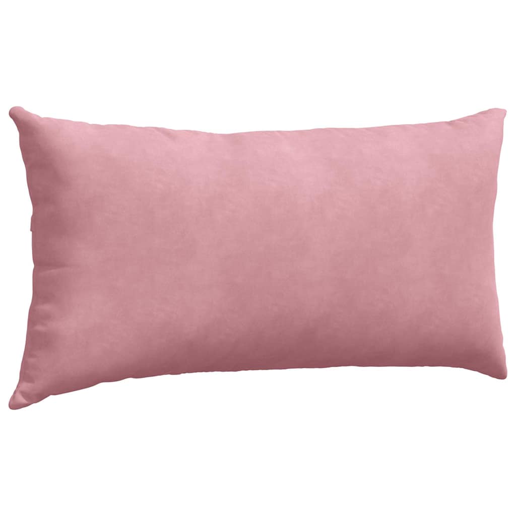 vidaXL Μαξιλάρι Καναπέ 2 pcs Ροζ 80 x 40 cm Υφασμάτινο Κορντουρά - Image 5