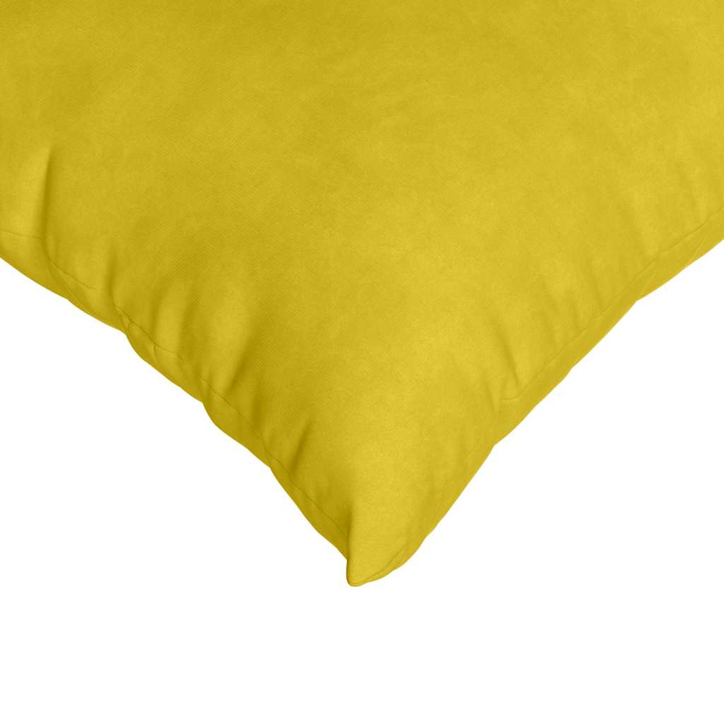 vidaXL Μαξιλάρι Καναπέ 2 pcs Κίτρινο 80 x 40 cm Υφασμάτινο Κορντουρά - Image 7