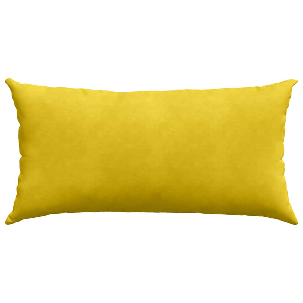 vidaXL Μαξιλάρι Καναπέ 2 pcs Κίτρινο 80 x 40 cm Υφασμάτινο Κορντουρά - Image 6