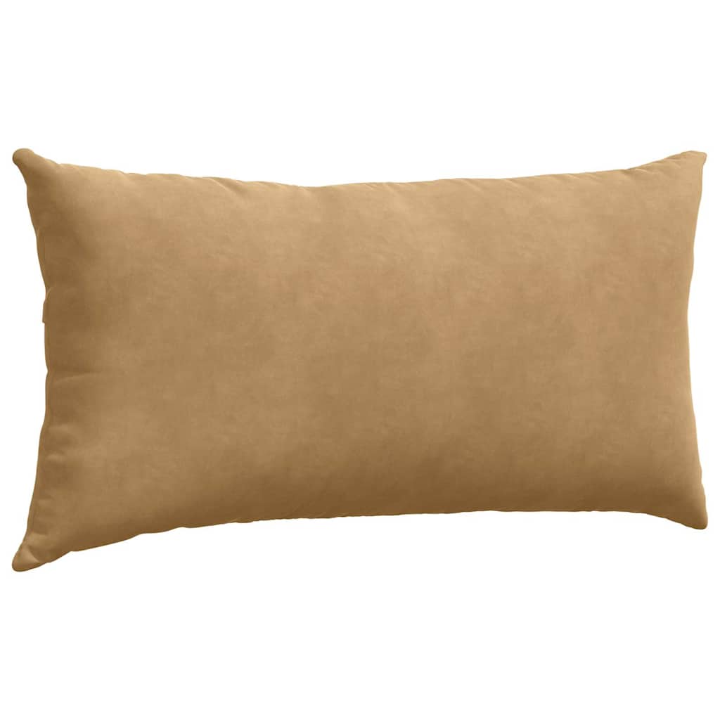 vidaXL Μαξιλάρι Καναπέ 2 pcs Καφέ 80 x 40 cm Υφασμάτινο Κορντουρά - Image 5