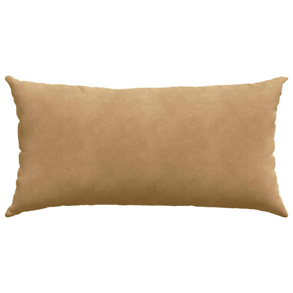 vidaXL Μαξιλάρι Καναπέ 2 pcs Καφέ 80 x 40 cm Υφασμάτινο Κορντουρά - Image 6