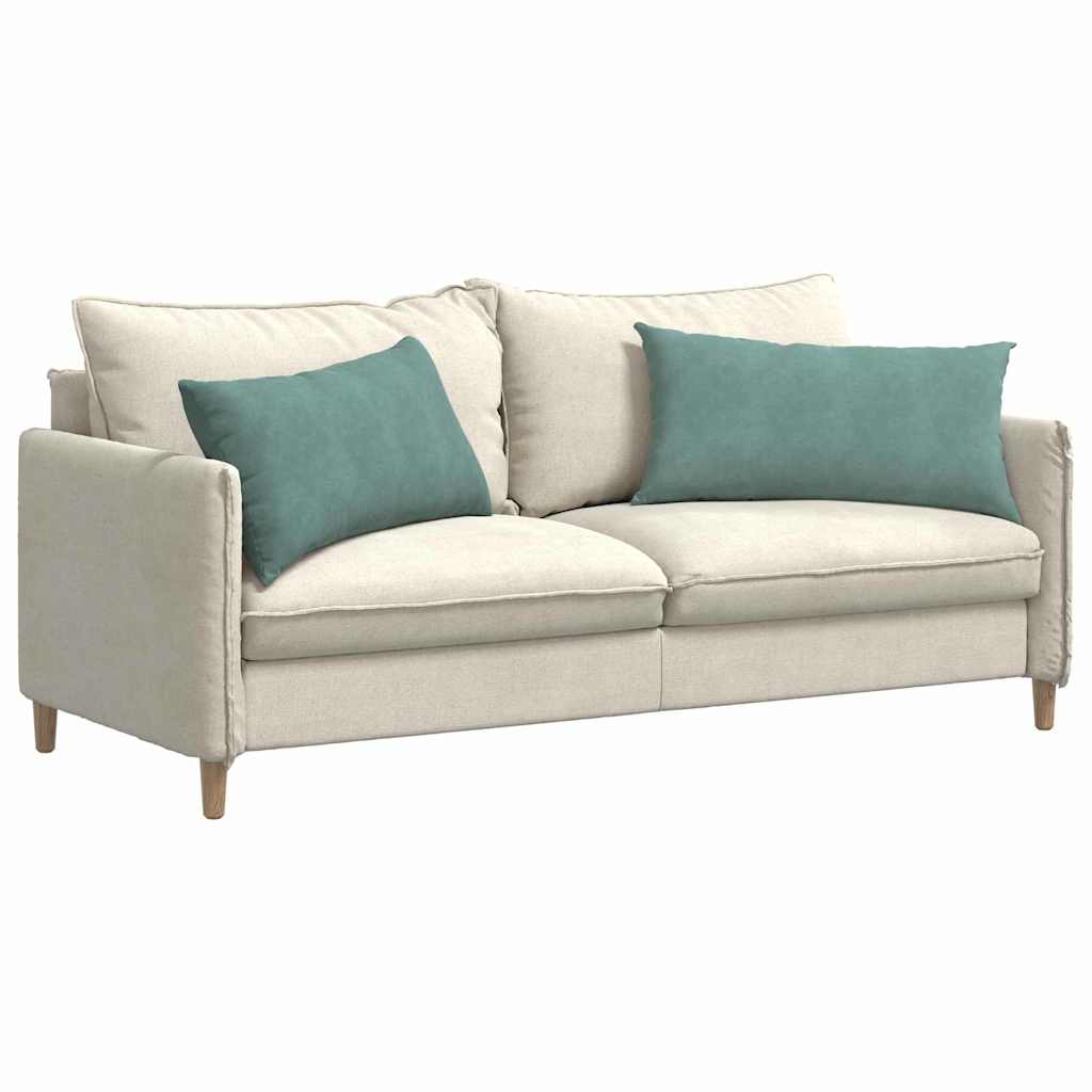 vidaXL Μαξιλάρι Καναπέ 2 pcs Θαλασσί 80 x 40 cm Υφασμάτινο Κορντουρά - Image 3