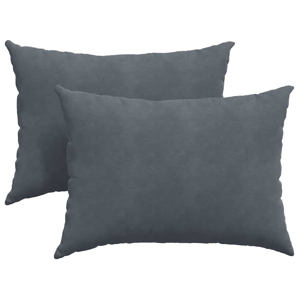 vidaXL Μαξιλάρι Καναπέ 2 pcs Σκούρο Γκρι 70 x 50 cm - Image 2