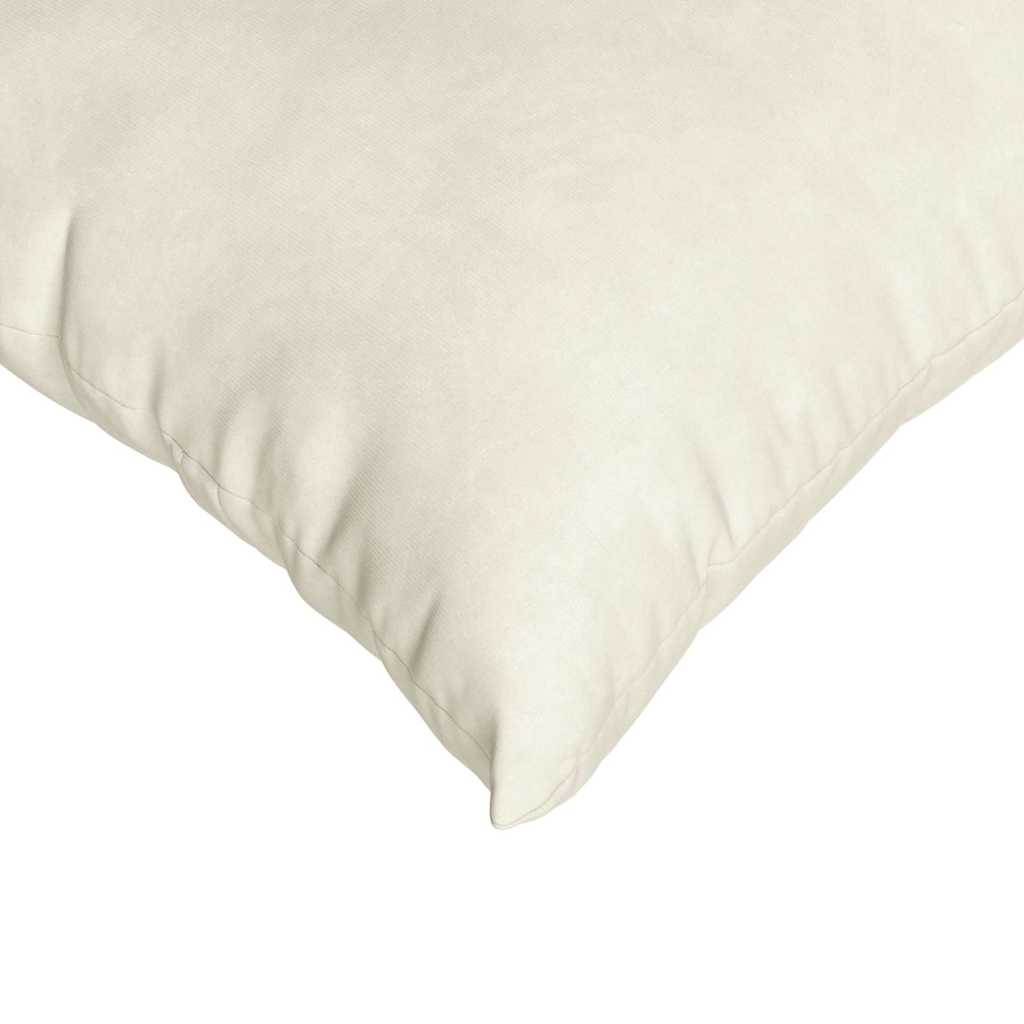 vidaXL Μαξιλάρι Καναπέ 2 pcs Κρεμ 70 x 50 cm Υφασμάτινο Κορντουρά - Image 7