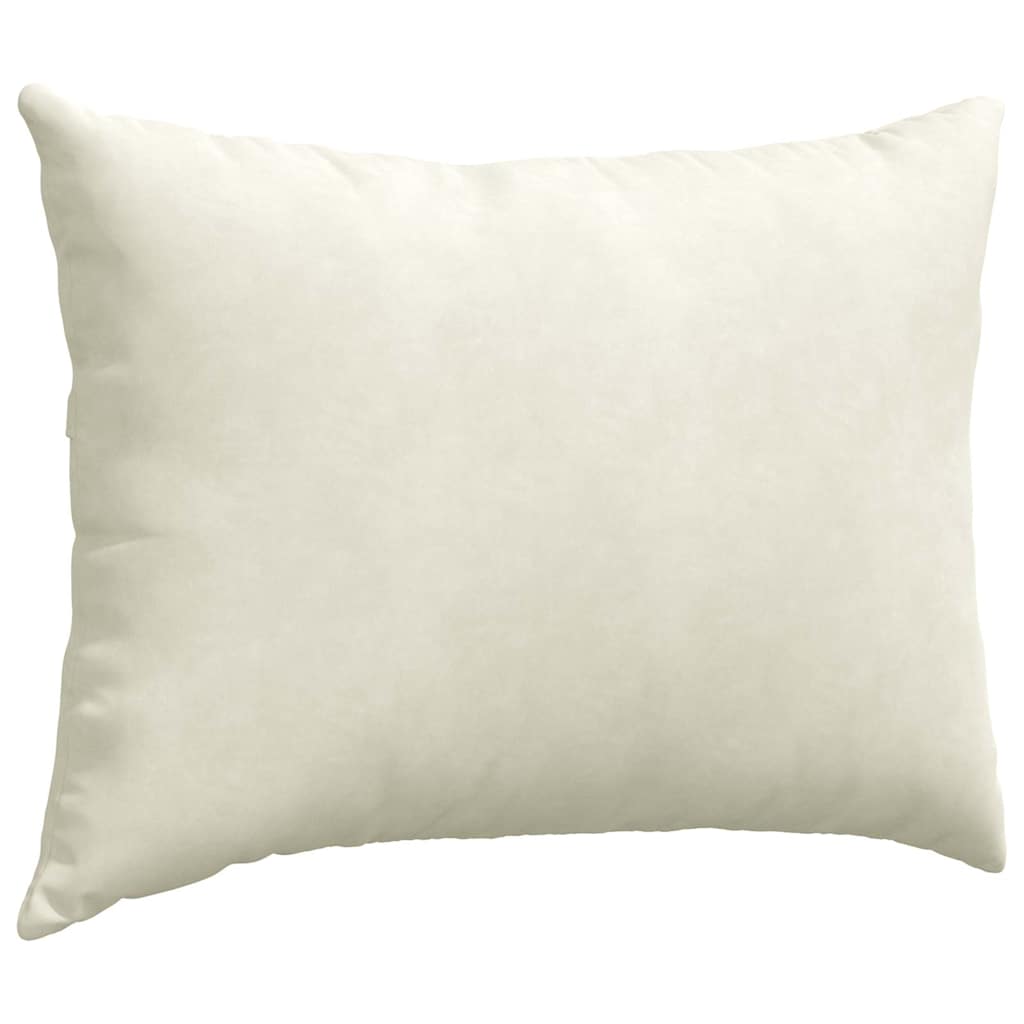 vidaXL Μαξιλάρι Καναπέ 2 pcs Κρεμ 70 x 50 cm Υφασμάτινο Κορντουρά - Image 5