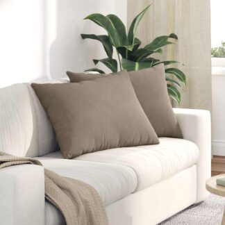 vidaXL Μαξιλάρι Καναπέ 2 τμχ. ύφασμα Taupe 70 x 50 cm