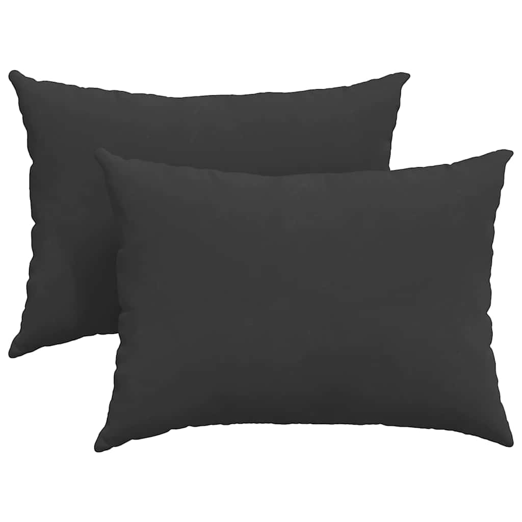 vidaXL Μαξιλάρι Καναπέ 2 τμχ. ύφασμα Μαύρο 70 x 50 cm - Image 2