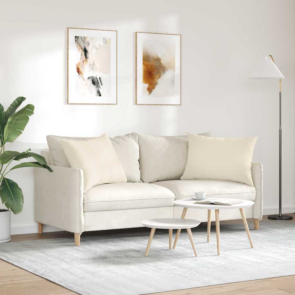 vidaXL Μαξιλάρι Καναπέ 2 τμχ. ύφασμα Μπεζ 70 x 50 cm - Image 4