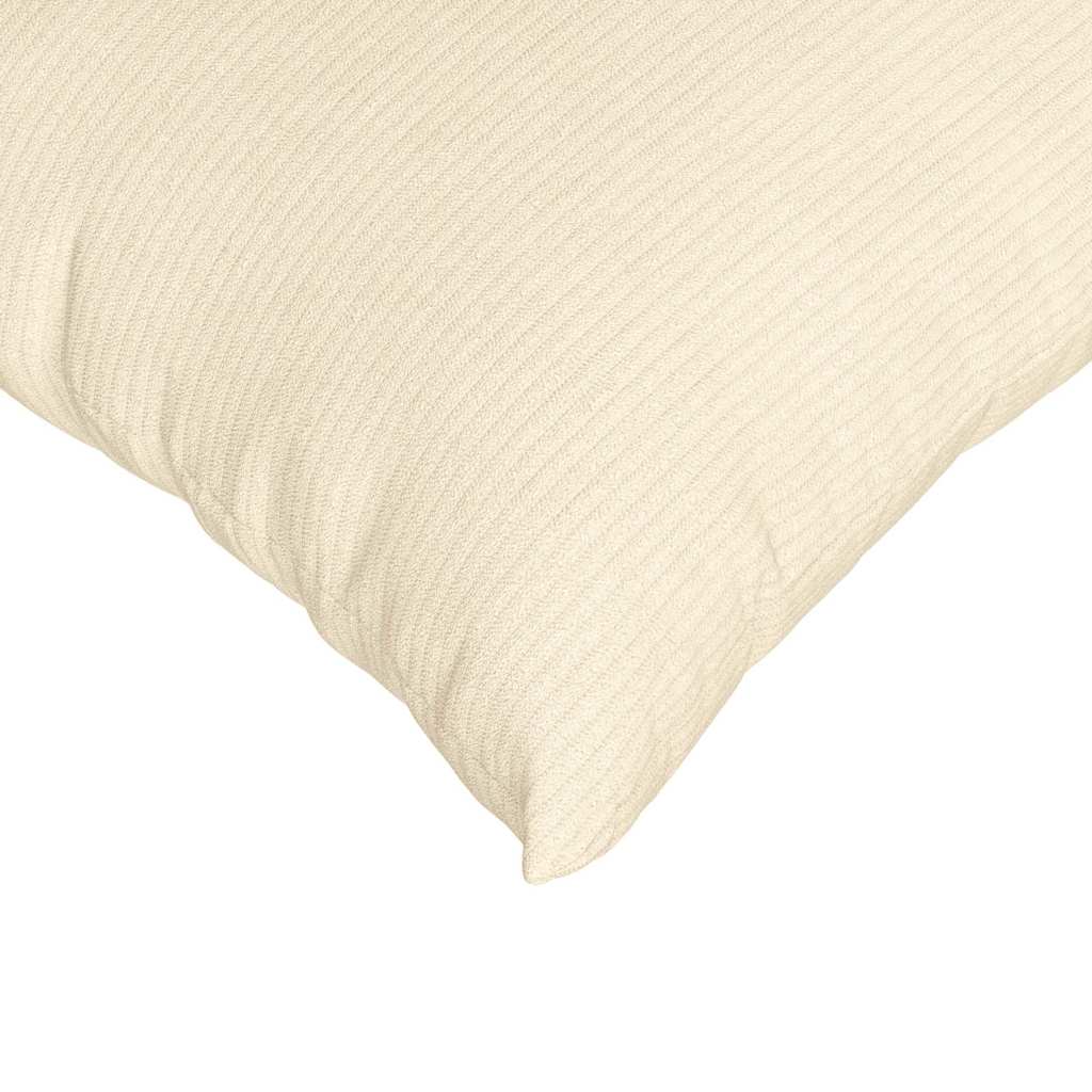 vidaXL Μαξιλάρι Καναπέ 2 pcs Κρεμ 70 x 50 cm Υφασμάτινο Κορντουρά - Image 7