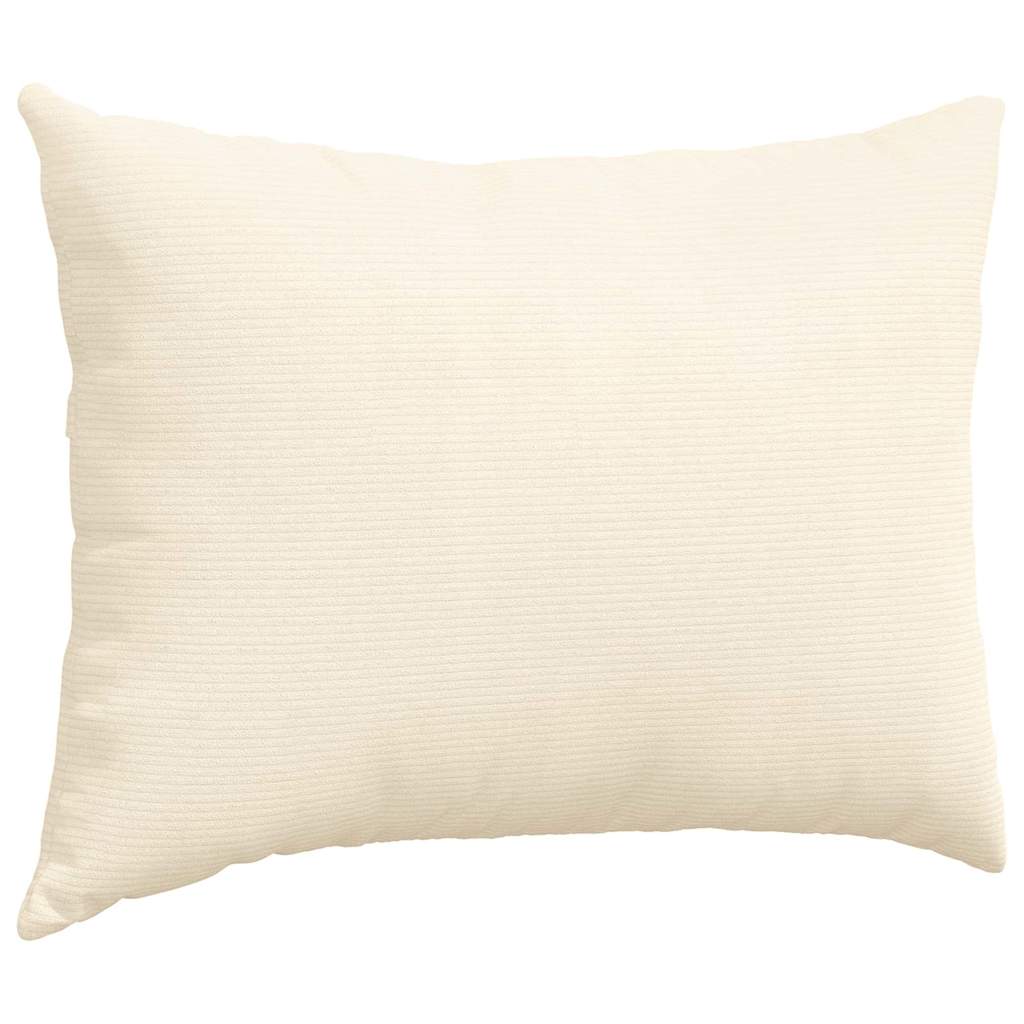 vidaXL Μαξιλάρι Καναπέ 2 pcs Κρεμ 70 x 50 cm Υφασμάτινο Κορντουρά - Image 5