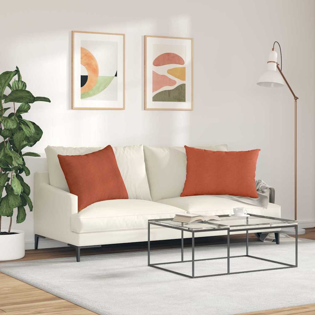 vidaXL Μαξιλάρι Καναπέ 2 pcs Κόκκινο Πορτοκαλί 70 x 50 cm - Image 4