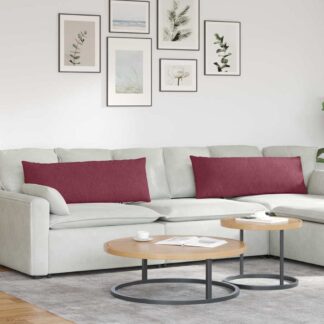 vidaXL Μαξιλάρι Καναπέ 2 τμχ. ύφασμα Κόκκινο 120 x 40 cm
