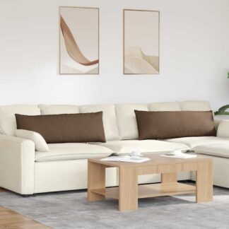 vidaXL Μαξιλάρι Καναπέ 2 τμχ. ύφασμα Καφέ 120 x 40 cm