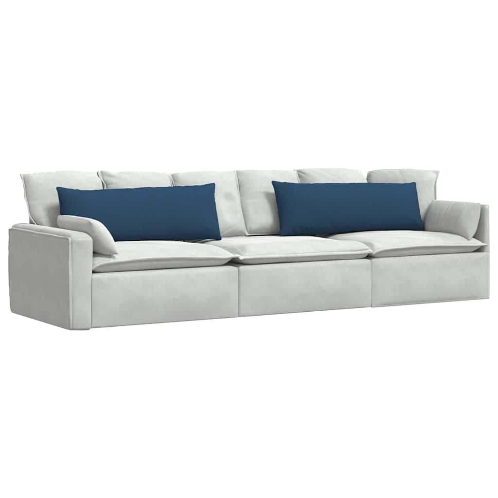 vidaXL Μαξιλάρι Καναπέ 2 τμχ. ύφασμα Μπλε 120 x 40 cm - Image 3