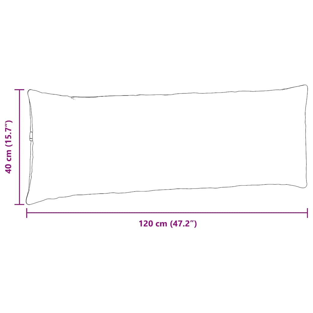 vidaXL Μαξιλάρι Καναπέ 2 τμχ. ύφασμα Μπλε 120 x 40 cm - Image 9