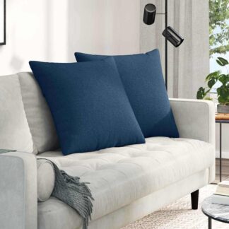 vidaXL Μαξιλάρι Καναπέ 2 τμχ. ύφασμα Μπλε 60 x 60 cm