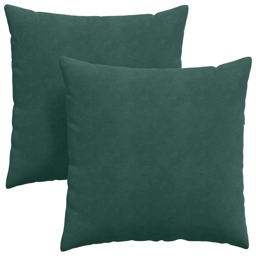 vidaXL Μαξιλάρι Καναπέ 2 pcs Σκούρο Πράσινο 60 x 60 cm - Image 2