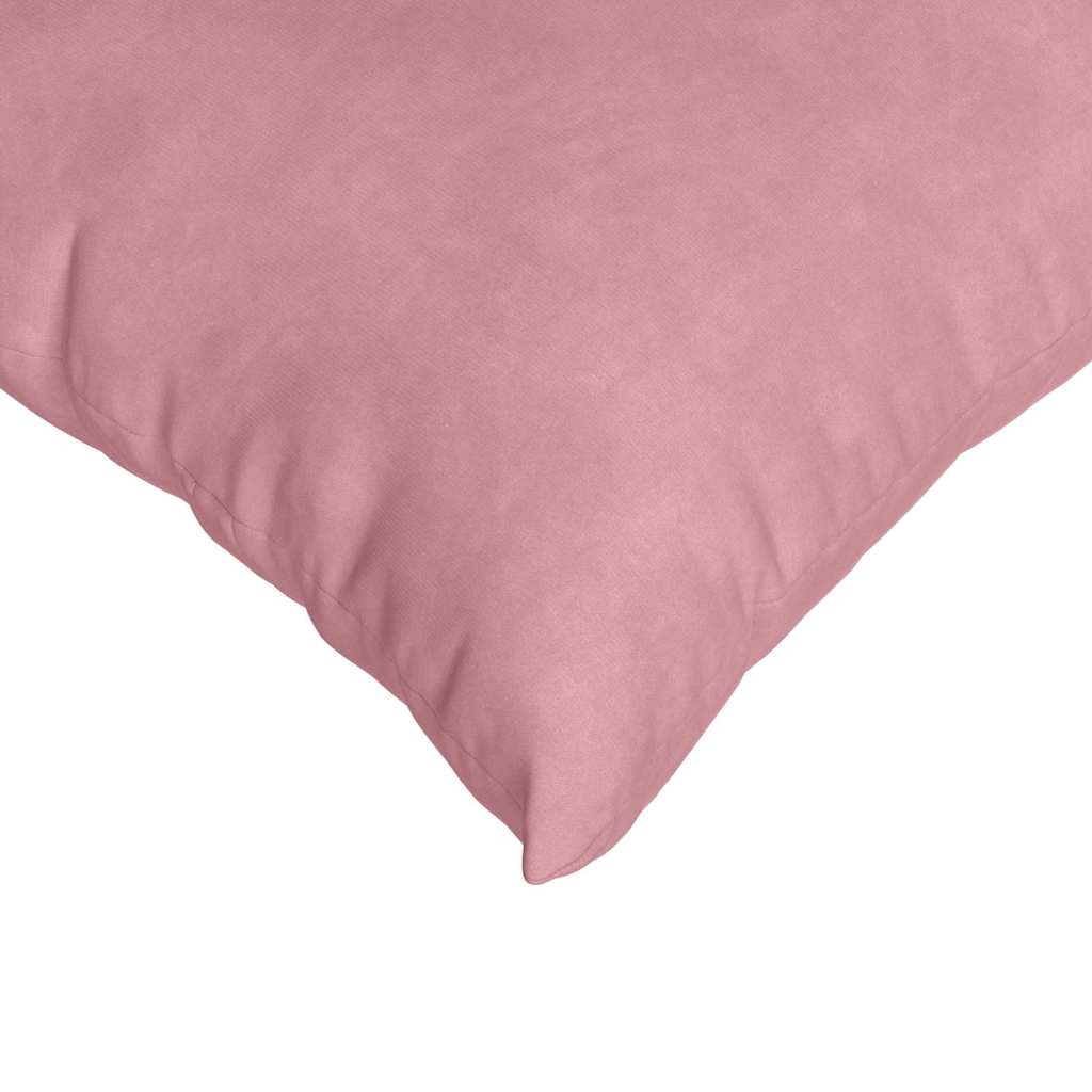 vidaXL Μαξιλάρι Καναπέ 2 pcs Ροζ 60 x 60 cm Υφασμάτινο Κορντουρά - Image 7