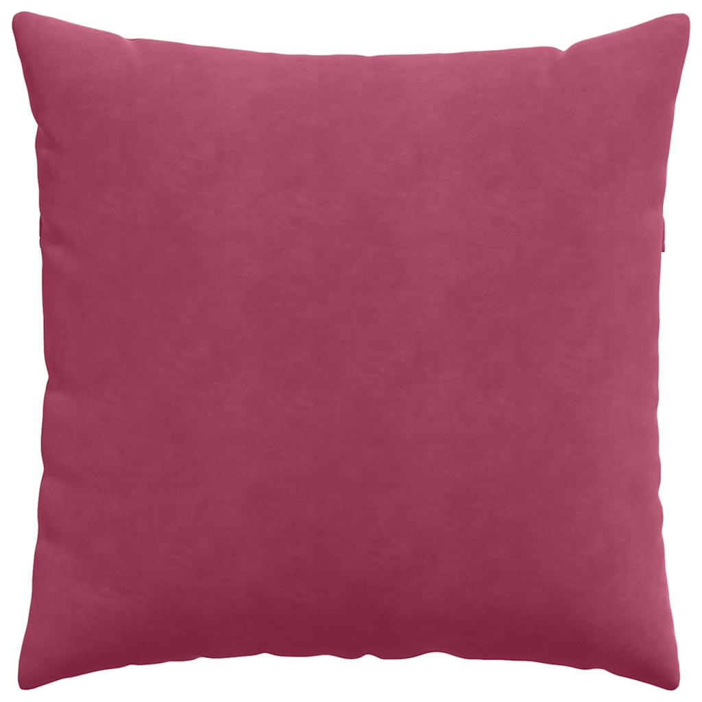 vidaXL Μαξιλάρι Καναπέ 2 pcs Κόκκινο 60 x 60 cm Υφασμάτινο Κορντουρά - Image 6