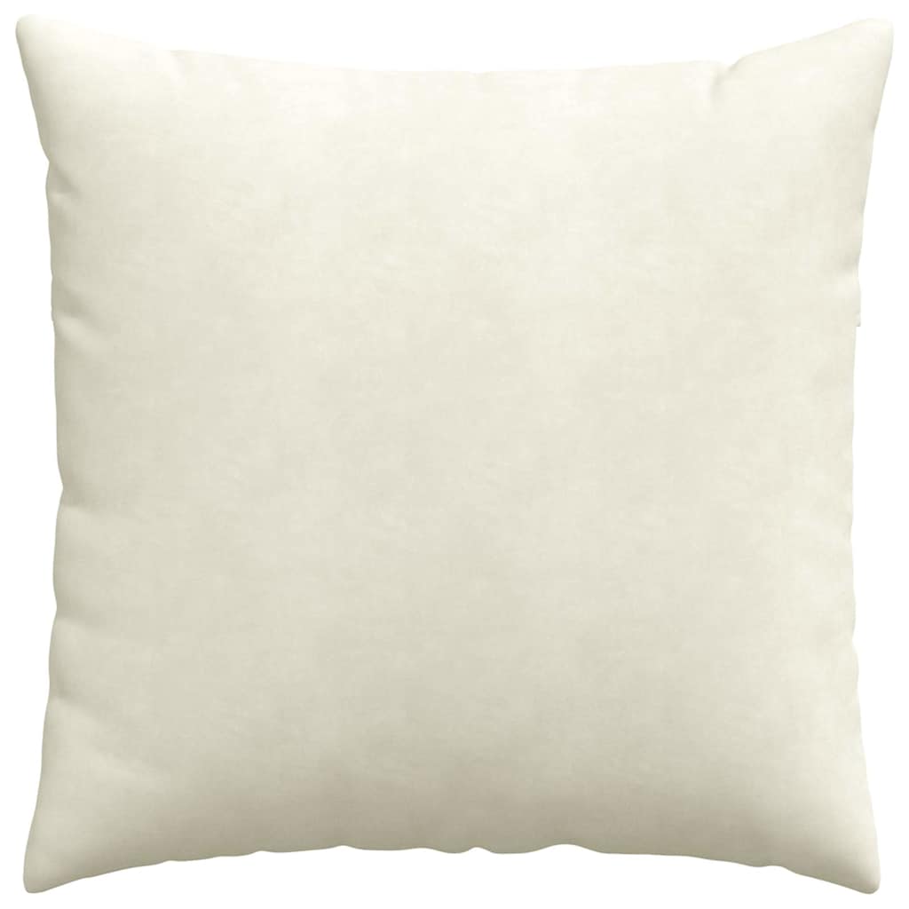 vidaXL Μαξιλάρι Καναπέ 2 pcs Κρεμ 60 x 60 cm Υφασμάτινο Κορντουρά - Image 6