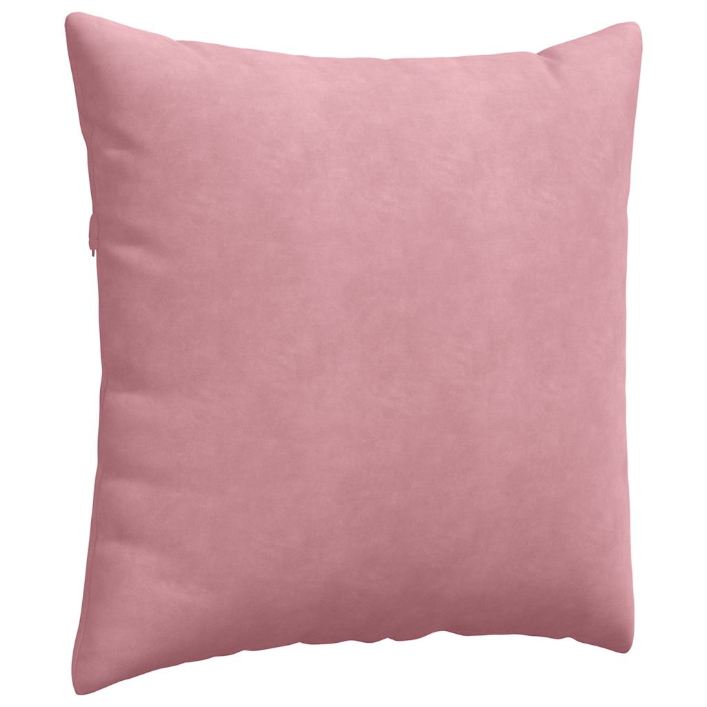 vidaXL Μαξιλάρι Καναπέ 2 pcs Ροζ 80 x 80 cm Υφασμάτινο Κορντουρά - Image 5