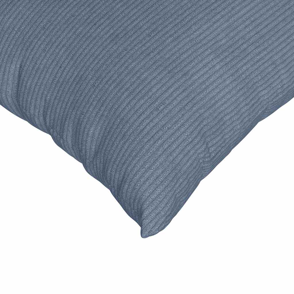 vidaXL Μαξιλάρι Καναπέ 2 pcs Μπλε 80 x 80 cm Υφασμάτινο Κορντουρά - Image 7