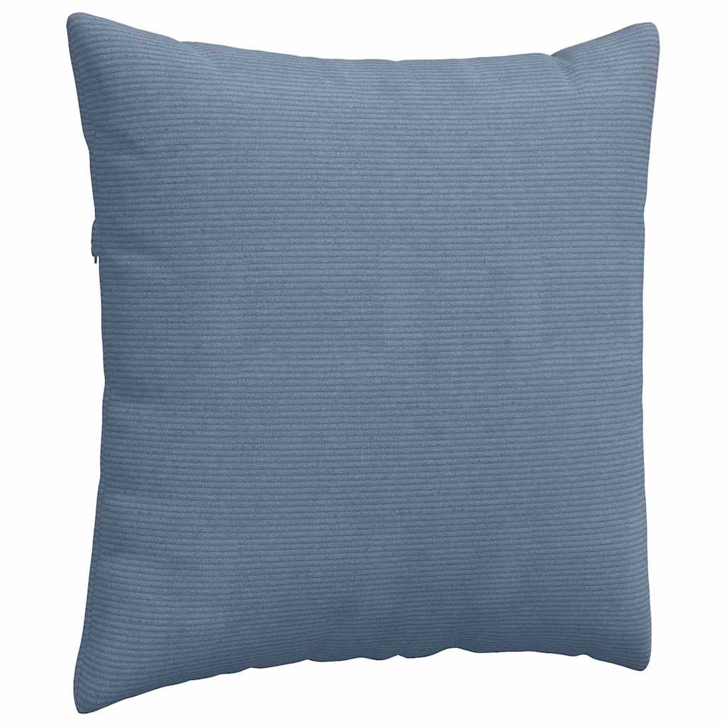 vidaXL Μαξιλάρι Καναπέ 2 pcs Μπλε 80 x 80 cm Υφασμάτινο Κορντουρά - Image 5