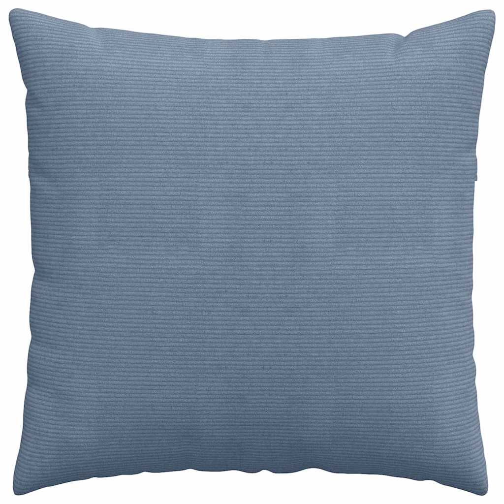 vidaXL Μαξιλάρι Καναπέ 2 pcs Μπλε 80 x 80 cm Υφασμάτινο Κορντουρά - Image 6