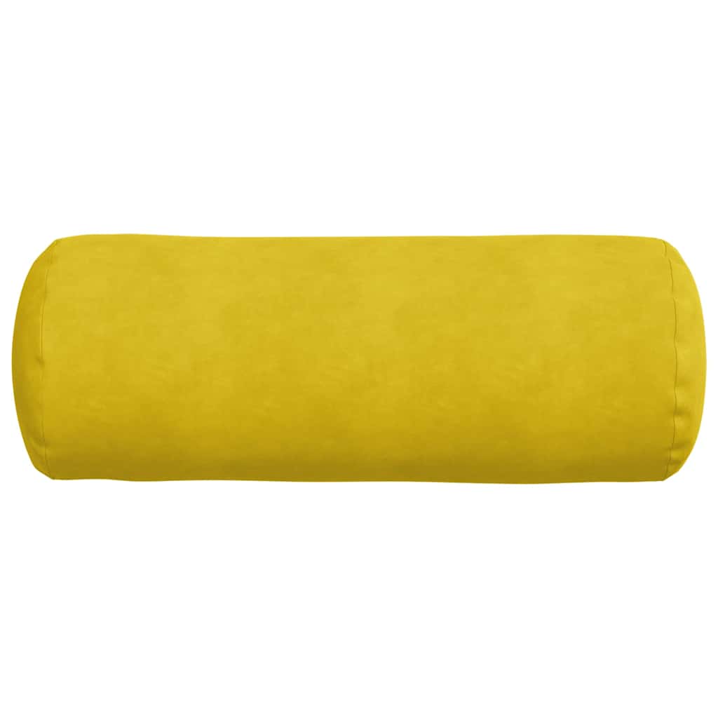 vidaXL Μαξιλάρια Στήριγμα 2 pcs Κίτρινο Ø 25 x 70 cm - Image 6