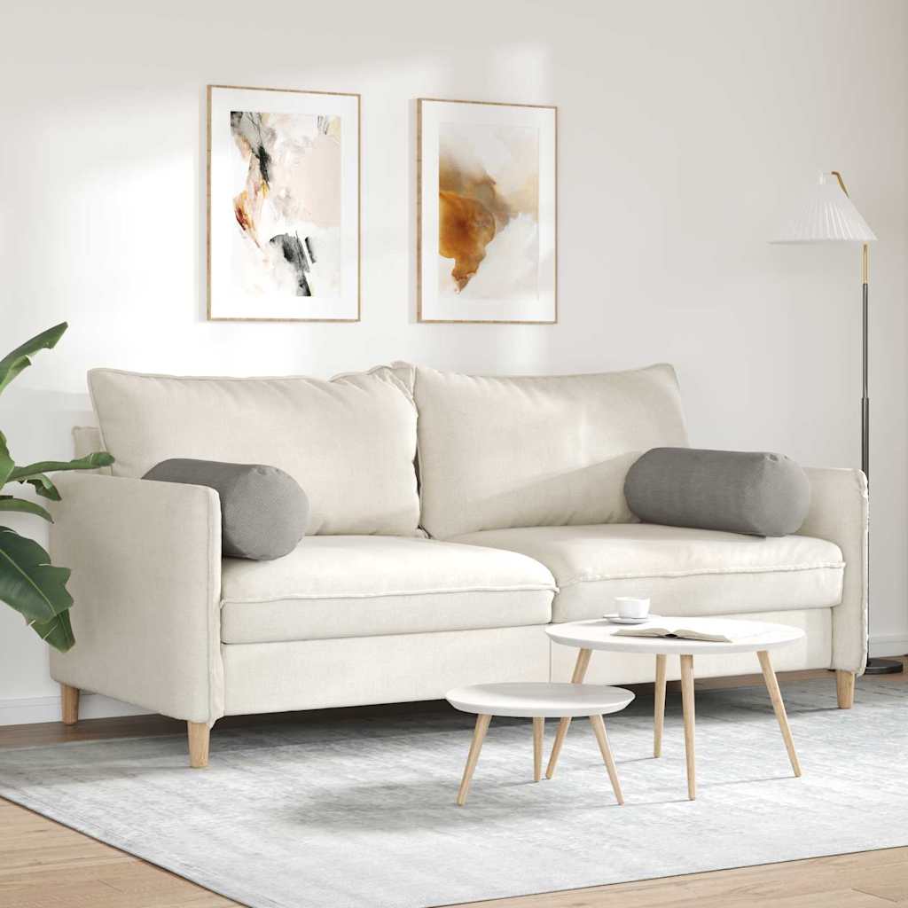 vidaXL Μαξιλάρια Στήριγμα 2 pcs Ανοιχτό γκρι Ø 25 x 70 cm - Image 4